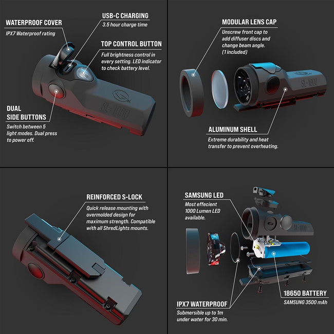 Shredlights SL-1000 Single Pack